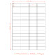 Etiketten Labels selbstklebend wei 52.5 x 21.2mm auf DIN A4, 5600 Stk.