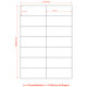 Etiketten Labels selbstklebend wei 105 x 42.3mm auf DIN A4, 1400 Stk.