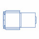 Pizzakarton aus Mikrowellpappe mit neutralem Motiv, 29,5 x 29,5 x 3 cm, 100 Stk.