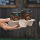 Getränkehalter Tragetablett Becherhalter 2 Becher Coffee to Go 19x11cm,  50 Stk.