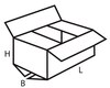Faltkarton  615x440x305mm 2-wellig braun